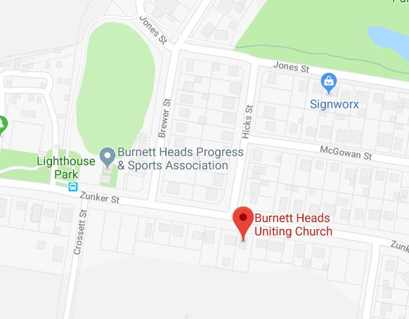 Burnett Heads Uniting Church Map